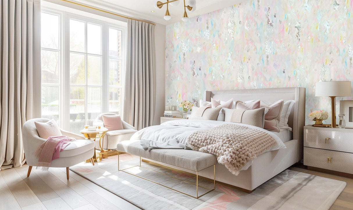 Custom Wallpaper - "Bon Bon" - 9' Tall x 17' Wide - Peel & Stick
