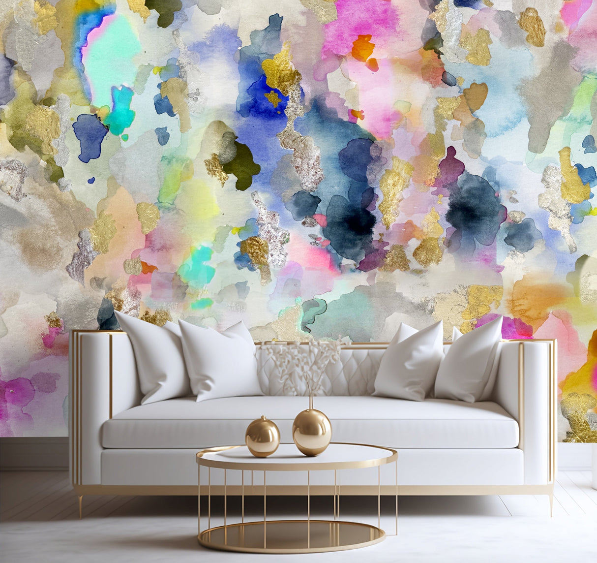 Custom Wallpaper - "Crush" - 10' Tall x 40' Wide - Prepasted