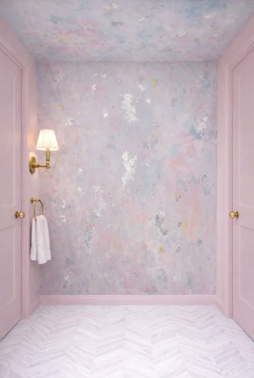 Custom "Bon Bon" Wallpaper Wall Mural 148” tall x 60” wide prepasted
