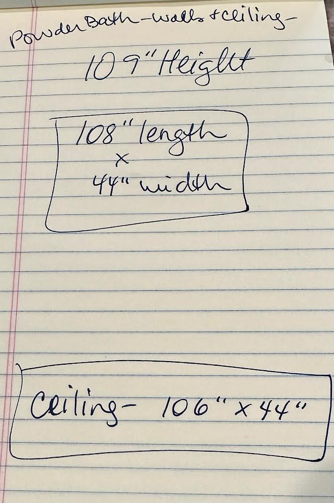 Custom "Coronado" Oversized Wall Mural for all four walls and ceiling as pictured below French Luxe