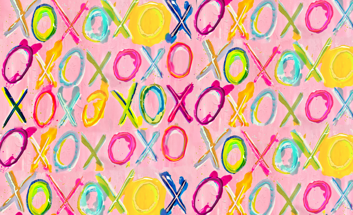 "XOXO" Wallpaper | Oversized Wall Mural Design By Vivian Ferne