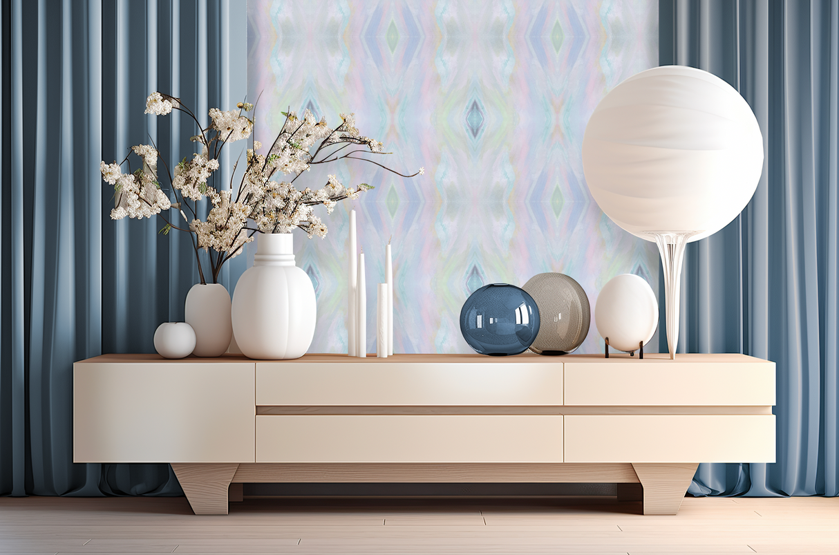 Custom Wallpaper - "Marshmallow" - 8' Tall x 12' Wide - Prepasted