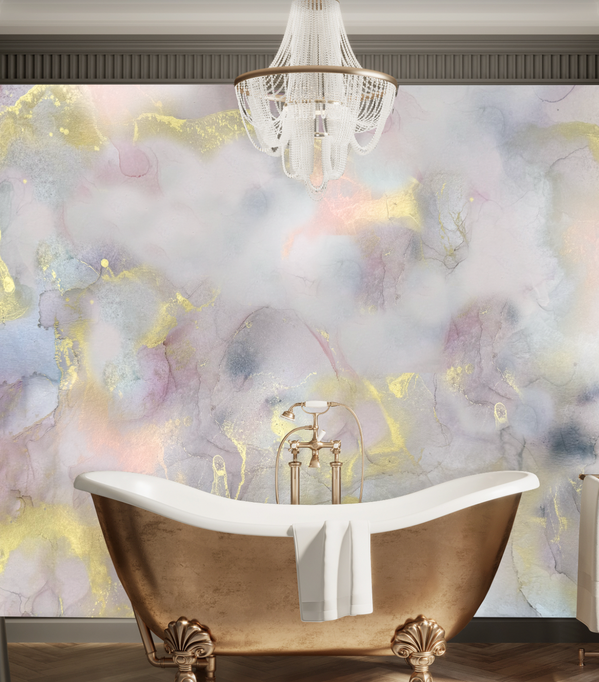 Custom "Sedona" Large Scale Wall Mural Layout Below