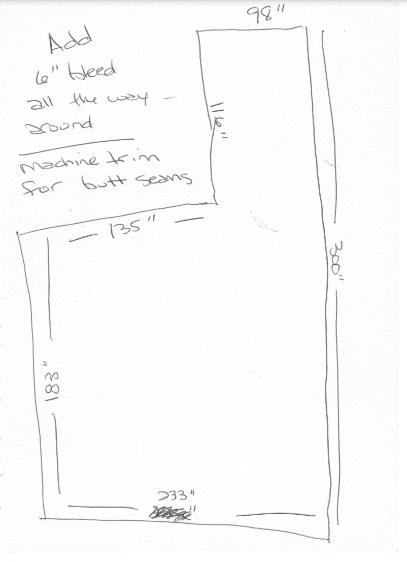 Custom "Sedona" Large Scale Wall Mural Layout Below