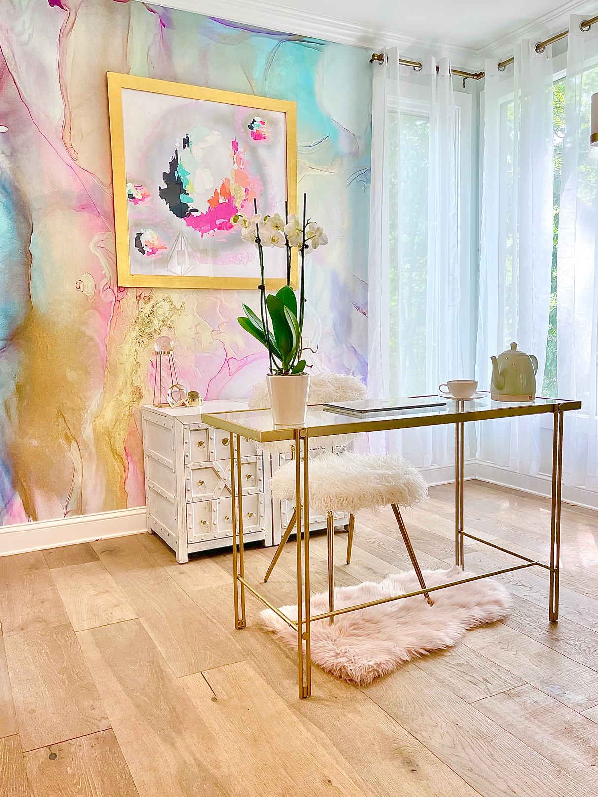 Custom Wallpaper - "Bubble" - 9' Tall x 24' Wide - Prepasted
