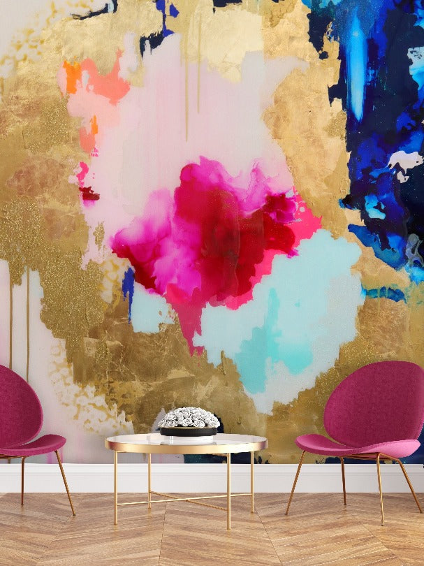 Abstract Accent Wall Art Peel & Stick