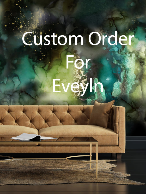 Custom "Dark and Stormy" Wall Mural 9' tall x 16' wide prepasted