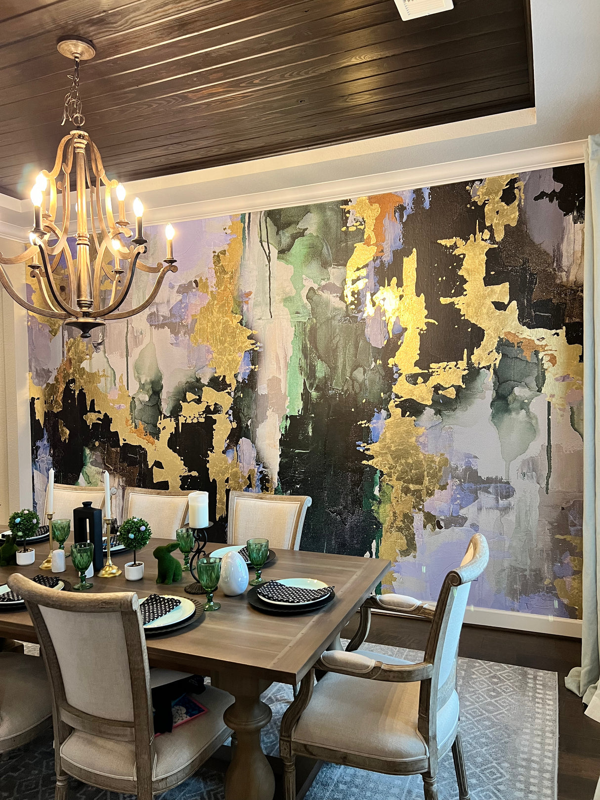 UPGRADE TO ORDER #13180 Custom "Huntress" Oversized set of two complimentary murals each 71" wide x 205" tall Prepasted