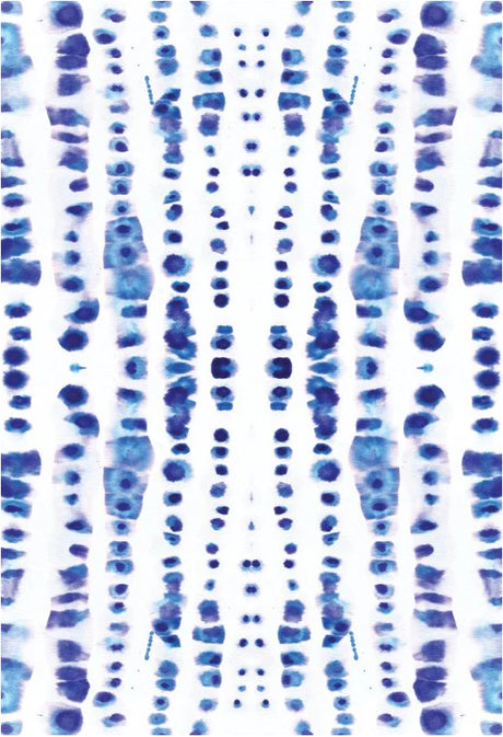 The original large pattern design created by famous abstract designer, Fran Maass and inspired by the shoe lines of Santorini.