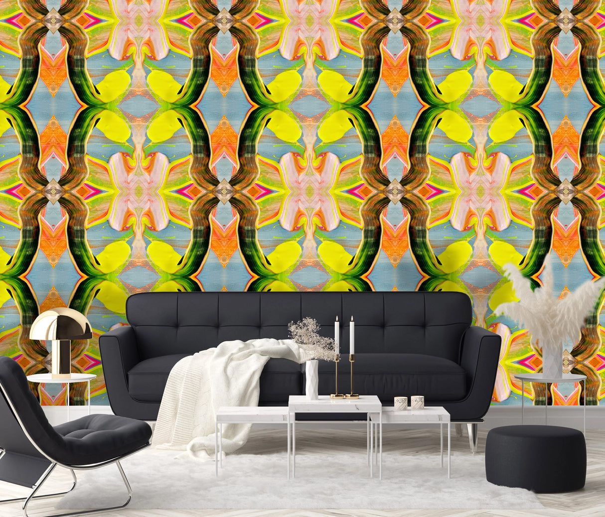 "Orange Coast" Oversized Wall Mural