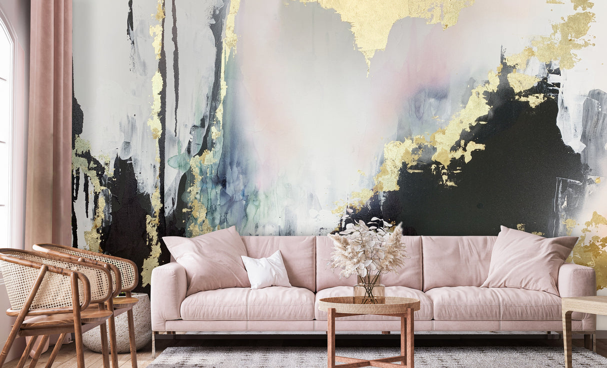 Custom "Speakeasy" Oversized Wall Mural 89" tall 218" wide