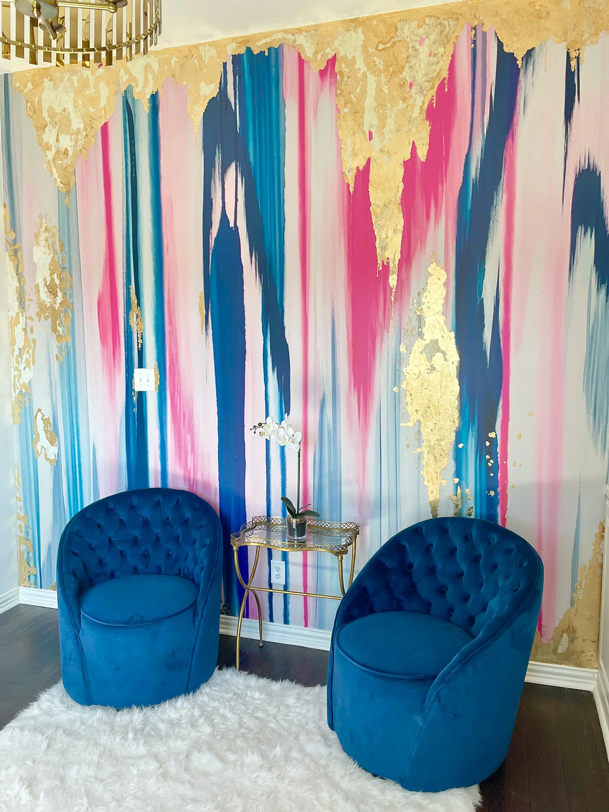 "Plumeria" Oversized Wall Mural