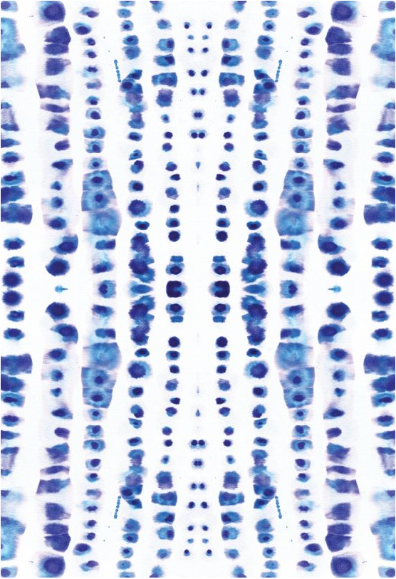 Indigo blue dots wallpaper covering