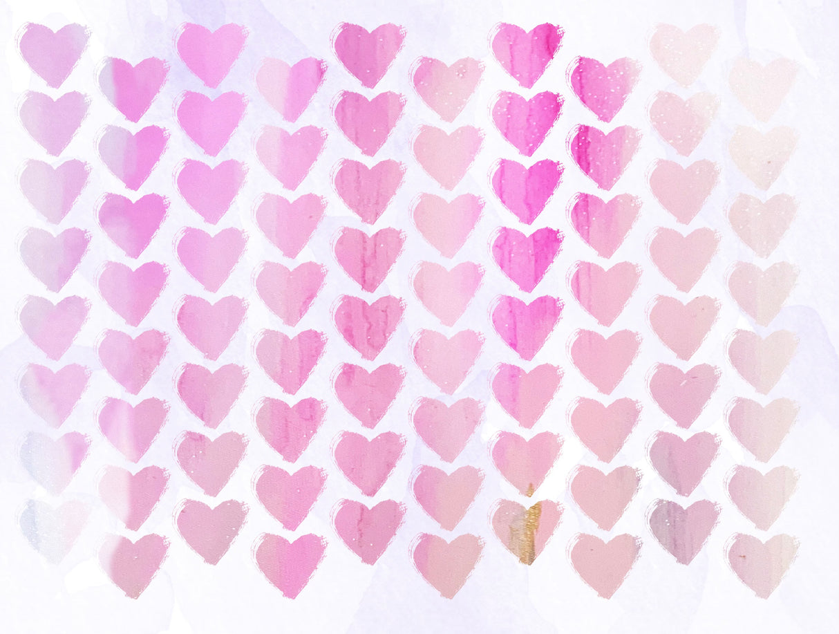 Kids "Love Hearts" Oversized Wall Mural