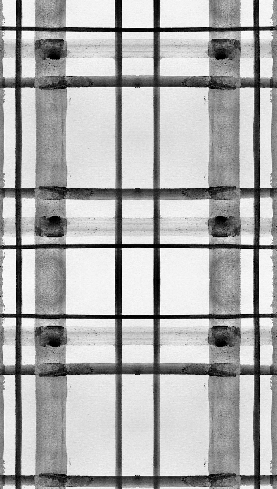 "Watercolor Plaid" Oversized Wall Mural