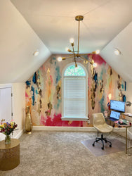 Custom "Coronado" Oversized Wall Mural for all four walls and ceiling as pictured below French Luxe