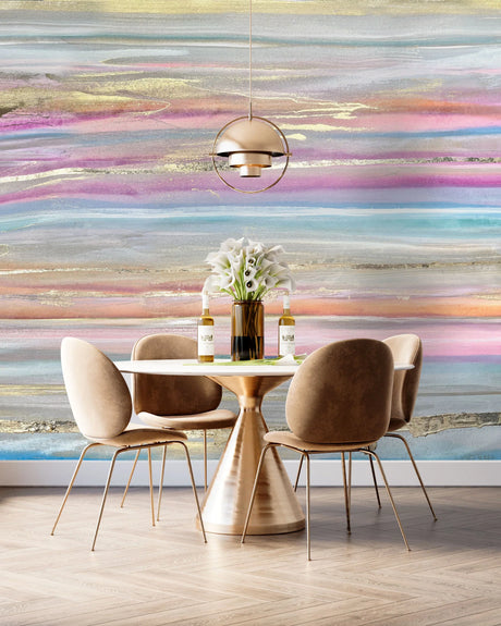 Custom Wallpaper - "Horizon" - 10' Tall x 3' 1" Wide - Peel & Stick