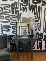 Vivian Ferne Oversized Wall Mural, Vibrant Wallpaper, Vibrant Wall Mural, Maximalist Wall Mural, Vibrant Wall Art, Nursery Wallpaper, Office Wallpaper, Living Room Wallpaper, Bedroom Wallpaper, Bathroom Wallpaper, Gold Accent Wall, Gold Wallpaper, Silver Wallpaper, Silver Accent Wall, Black Wallpaper, Black Accent Wall, Black Wall Mural, Black Wall Decal, Black Living Room Decor, Black Decor