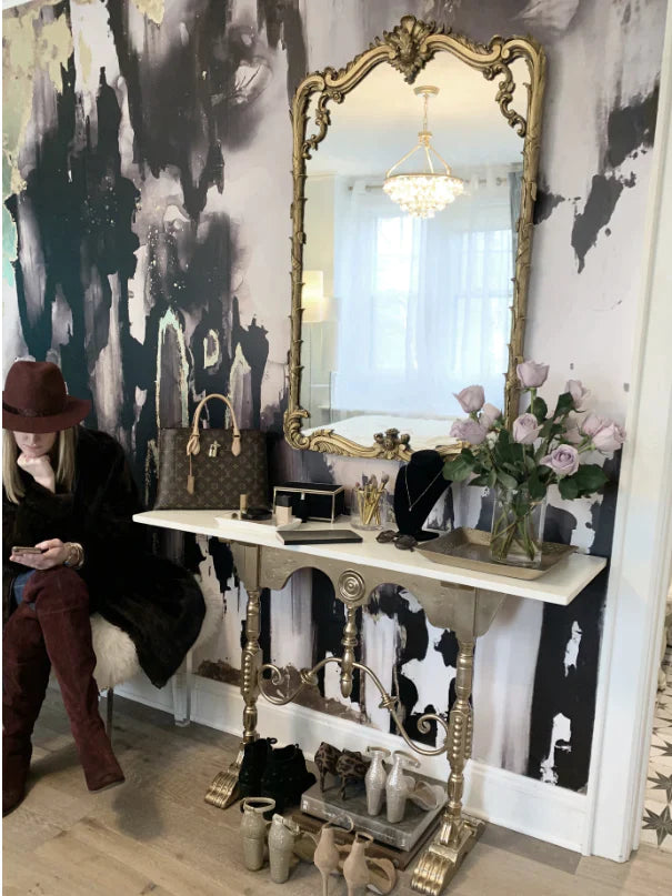 Custom "Edges" Oversized Wall Mural 110" tall x 183" wide