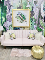 Custom Wallpaper - "Lovebird" - 8' Tall x 3' 2" Wide - Peel & Stick