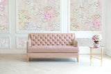 "Blush Heart Flutter" Wallpaper | Oversized Wall Mural Design By Vivian Ferne