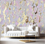 "Brunch Punch" Blush and Gold Vivian Ferne Wallpaper Wall Mural