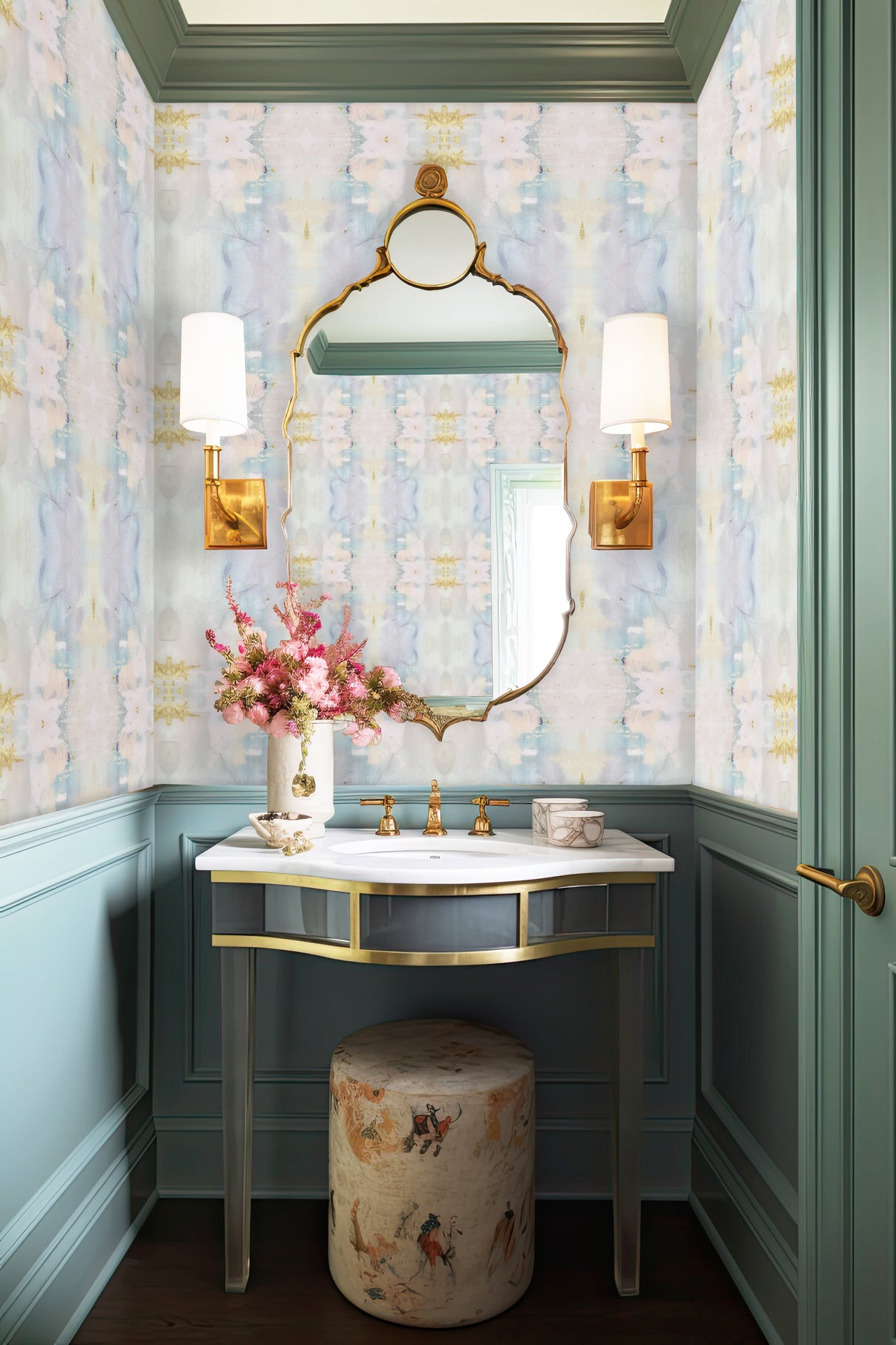 Custom Wallpaper - "Cotton Candy Repeat" - 8' Tall x 16' Wide - Prepasted