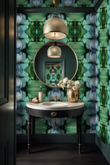 Custom Wallpaper - "Cushion Cut" - 19' Tall x 10' Wide - Prepasted