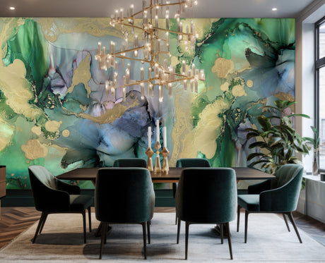 Custom Wallpaper - "Gemstone" - 10' Tall x 10' Wide - Peel & Stick