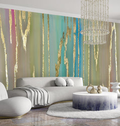 Custom "Golden Hour" Wallpaper Wall Mural 9' tall x 30' wide