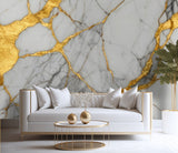 Custom Wallpaper - "Goldstone" - 10' Tall x 6' Wide - Peel & Stick