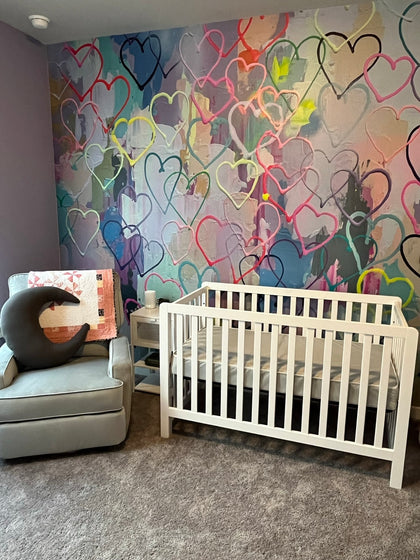 Heart Flutter: Sweet Nursery Statement Wall