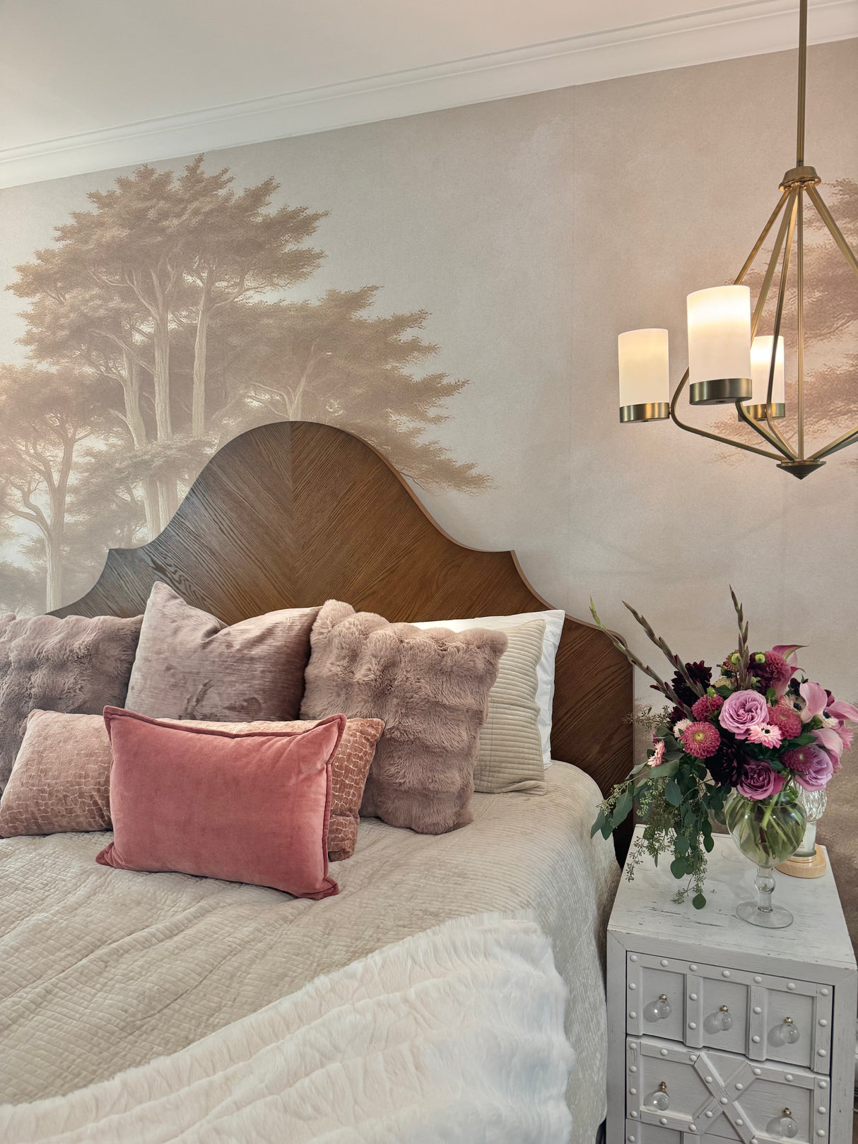 "Cypress" Oversized Wallpaper Mural by Vivian Ferne