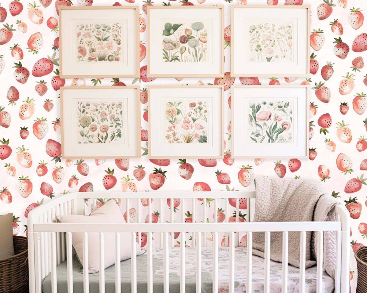 Custom Wallpaper - "Vintage Jam" - 4' Tall x 4' Wide - Prepasted