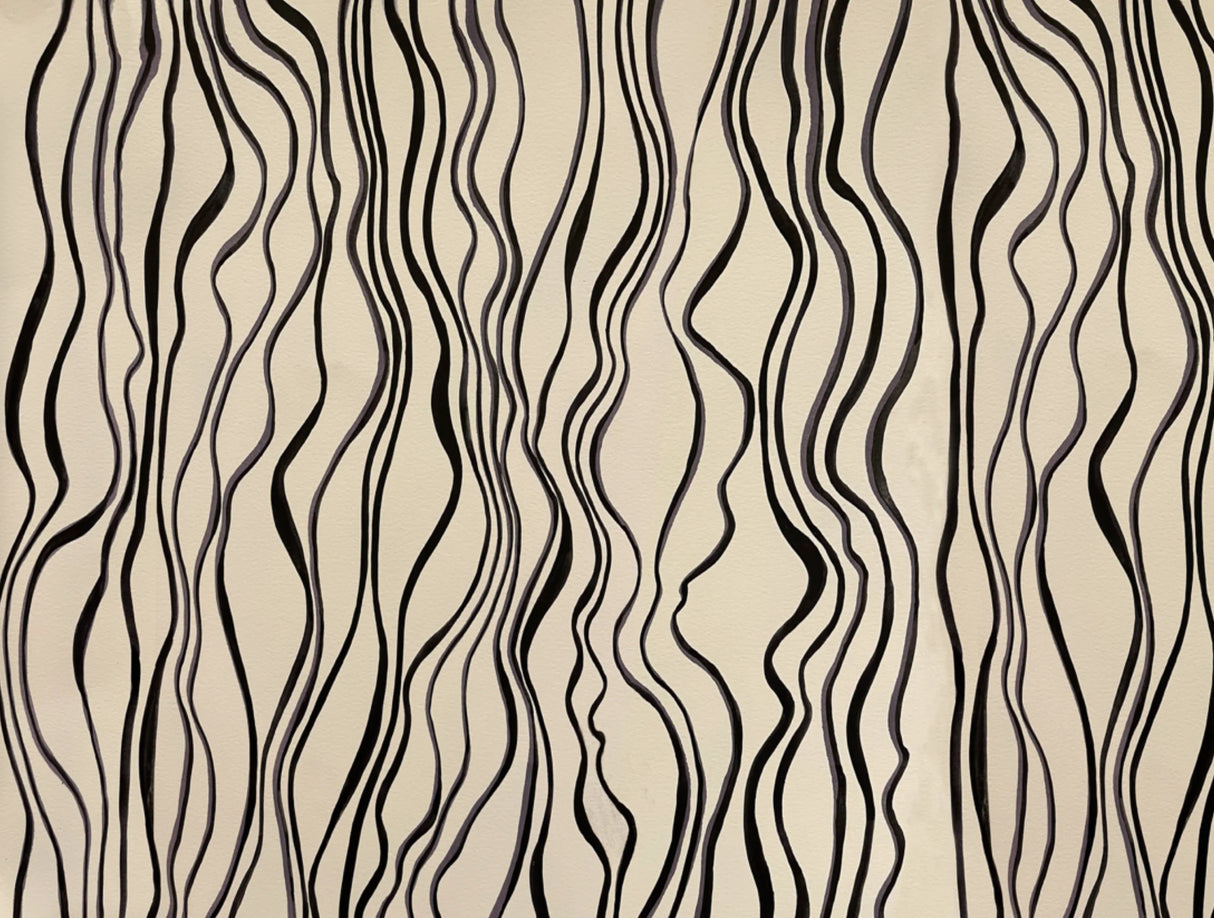 A modern zebra wallpaper pattern. This beige and black large pattern wallpaper design will help to create a stunning commercial or residential feature wall. Whether in hotel lobbies, residential living rooms, spas or salons, this design will add depth, height and intrigue to any decor theme.