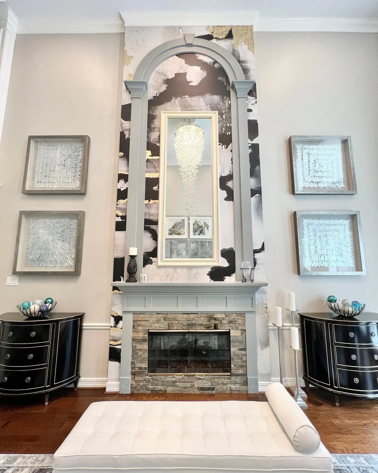 Custom "Edges" Oversized Wall Mural 110" tall x 183" wide