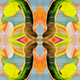 Custom Wallpaper - "Orange Coast" - 10' Tall x 6' Wide - Peel & Stick