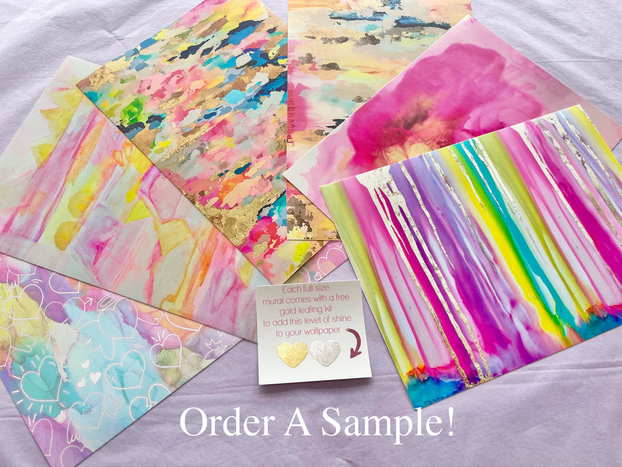 Reprint panels 5-8 from order #7065 Custom "Sprinkles" Oversized Wall Mural 12’ tall x 15’ wide peel & stick