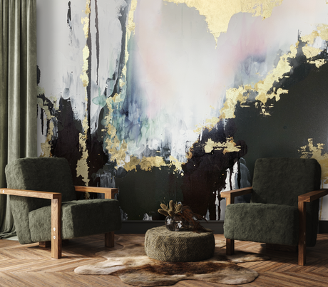 Custom Wallpaper - "Speakeasy" - 5' Tall x 7' Wide - Peel & Stick