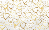 gold amd white heart wallpaper, gold and white interior, gold and white art, vivian ferne wallpaper, vivian ferne wallpaper reviews, gold nursery, white nursery, nursery wall art, blueberry glitter painting