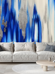 "Blue Ice" Oversized Wallpaper Wall Mural