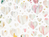 "Buttercream Hearts" Oversized Wall Mural