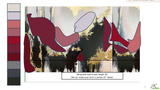 Design Proof "Speakeasy" Wallpaper adding shades of burgundy as specified in diagram