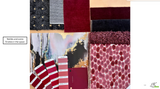 Design Proof "Speakeasy" Wallpaper adding shades of burgundy as specified in diagram