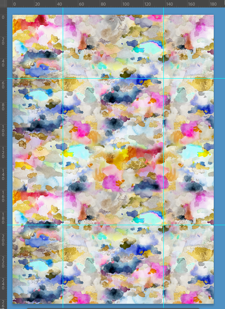 Custom "Crush" Vivian Ferne Wallpaper Wall Mural For ceiling as per drawing below pre-trimmed