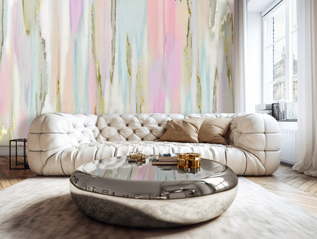 Custom Wallpaper - "Served Cold" - 7' 5" Tall x 12' 8" Wide - Peel & Stick