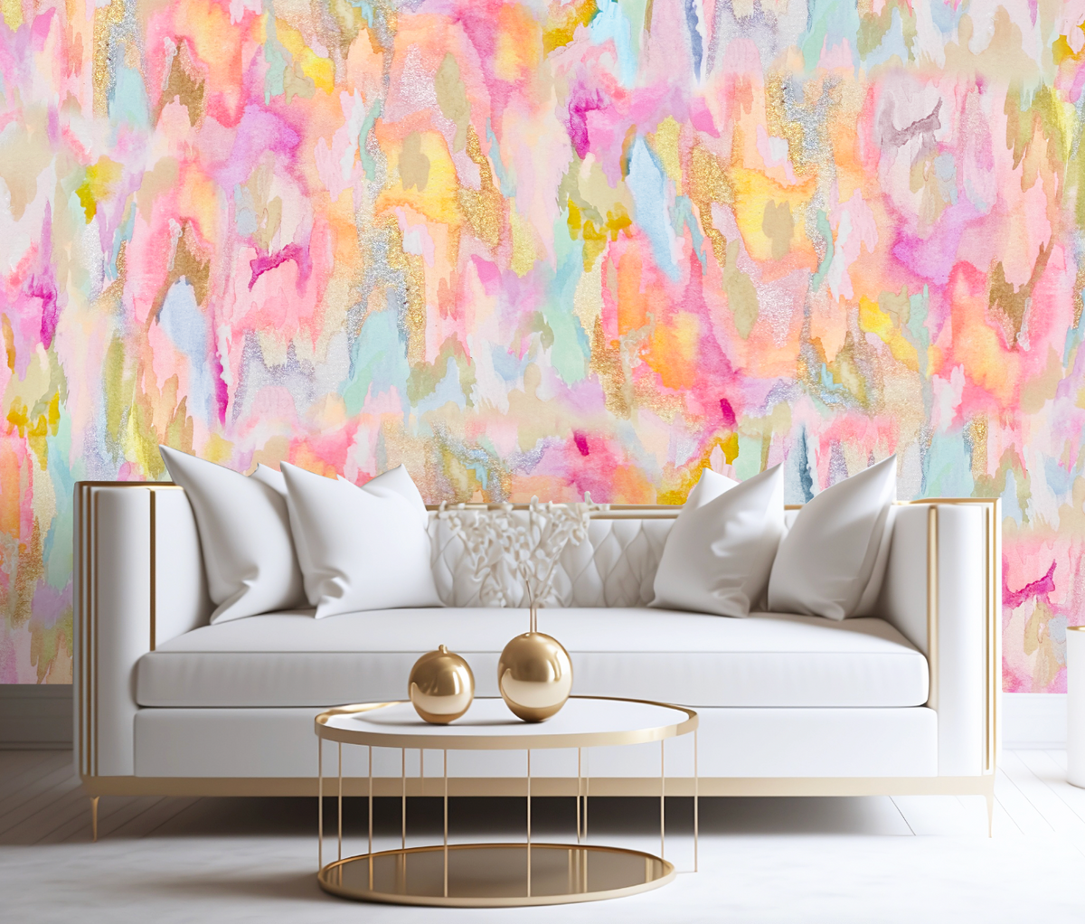 Custom Wallpaper - "Southern Belle" - 9' 6" Tall x 6' Wide - Peel & Stick
