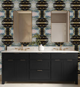 Custom Wallpaper - "Speak Easy Repeat" - 10' 2" Tall x 24' Wide - Prepasted