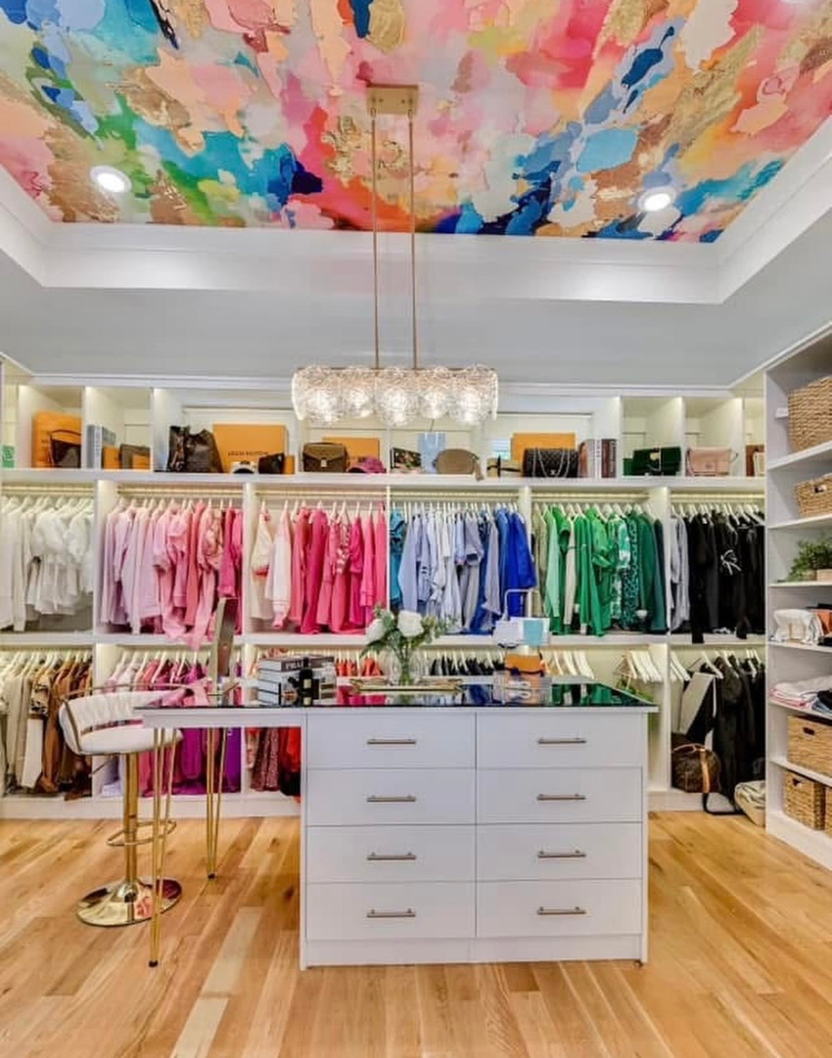 "Sprinkles" Closet Ceiling Wallpaper