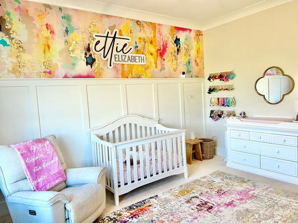 "Sprinkles" Nursery Wallpaper Customer Photo